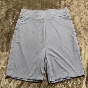High Waisted Grey Biker Shorts